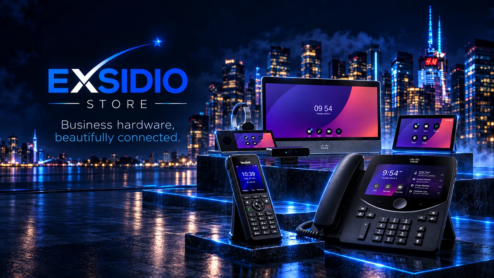 Exsidio Store. Business hardware, beautifully connected.